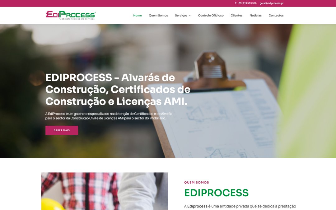 Lançamento novo site Ediprocess